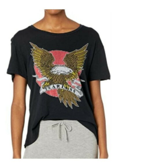 NWT Chaser Freedom Eagle T-Shirt Graphic Fearless Short Sleeves Biker L - Picture 2 of 12